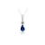 Moon Diamonds  - Zafír és gyémántköves fehérarany medál 40-50002-1555F