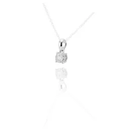 Moon Diamonds 40-70588-1255F - 9 gyémántos fehér arany medál - 40-70588-1255F