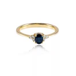   Moon Diamonds  - Zafir köves arany gyűrű 50-00000-1550F/52