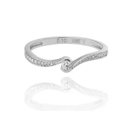   Moon Diamonds  - Gyémántköves fehérarany gyűrű 50-00448-1250F/56