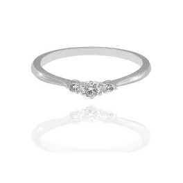   Moon Diamonds  - Gyémántköves fehérarany gyűrű 50-00546-1255F/58