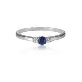 Moon Diamonds  - Zafir köves fehér arany gyűrű 50-00613-1555/52
