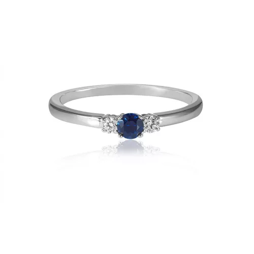 Moon Diamonds  - Zafir köves fehér arany gyűrű 50-00613-1555/52