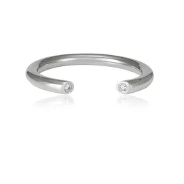   Moon Diamonds  - nyitott végű gyémántköves fehérarany gyűrű 50-01169-1255/54