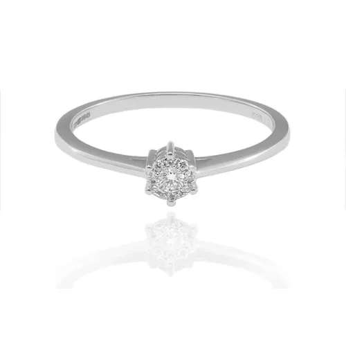 Moon Diamonds  - Gyémántköves fehérarany gyűrű 50-70585-1255F/50