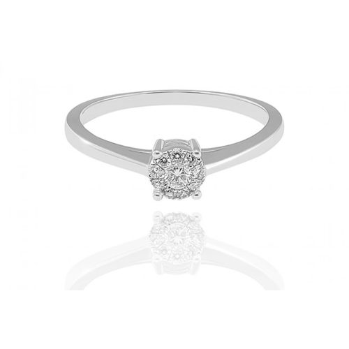 Moon Diamonds  - Gyémántköves fehérarany gyűrű 50-70589-1255F/52