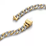 Pandora  - Kéttónusú pavé kubai láncos karkötő - 564229C01-18