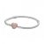 Pandora - Moments Pavé szív záras kígyólánc karkötő - 586292CZ-19