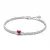 Pandora  - Vörös szikrázó szív teniszkarkötő - 590041C02-16