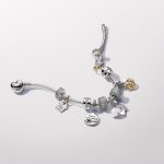 Pandora  - Moments ezüst karkötő szív alakú zárral