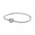 Pandora - Moments ezüst karkötő pavé szív zárral - 590727CZ-18