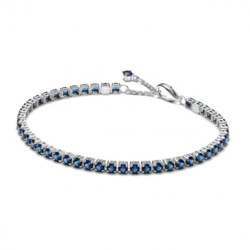 Pandora  - Szikrázó kék teniszkarkötő - 591469C02-16