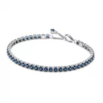Pandora  - Szikrázó kék teniszkarkötő - 591469C02-18
