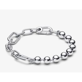 Pandora  - ME fémgyöngyös és nagy szemű láncos karkötő - 592793C00-2