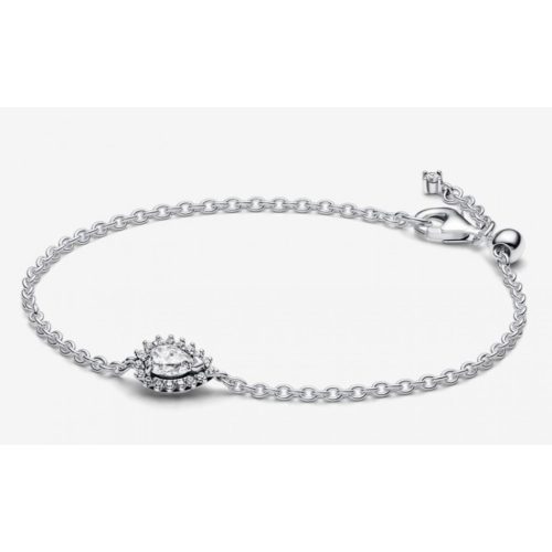 Pandora  - Szikrázó körte glória láncos karkötő - 593001C01-18