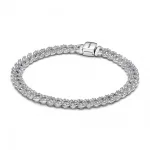 Pandora  - Pavé kubai láncos karkötő - 593008C01-18