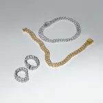 Pandora  - Pavé kubai láncos karkötő - 593008C01-18