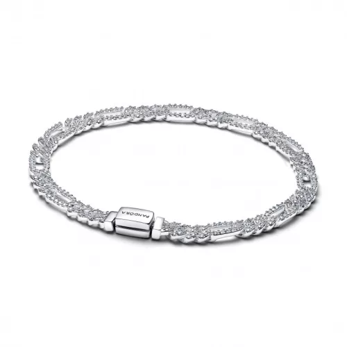Pandora  - Ovális kubai láncos karkötő - 594227C01-18