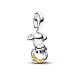 Pandora  - Kéttónusú mozgatható majom függő charm - 763343C01