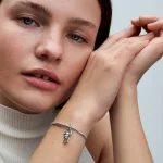 Pandora  - Kéttónusú mozgatható majom függő charm - 763343C01