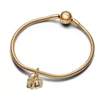 Pandora  - Szikrázó könnyezőpálma-levél függő charm - 763349C01