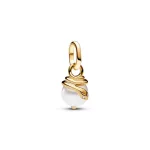Pandora  - ME kígyó gyöngyházfényű mini függő charm - 763375C01