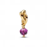 Pandora  - Fazettált lila örökkévalóság kör függő charm - 763462C02