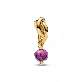 Pandora  - Fazettált lila örökkévalóság kör függő charm - 763462C02