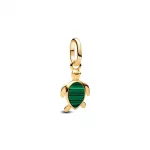 Pandora  - Zöld teknős mini függő charm - 763823C01
