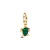 Pandora  - Zöld teknős mini függő charm - 763823C01