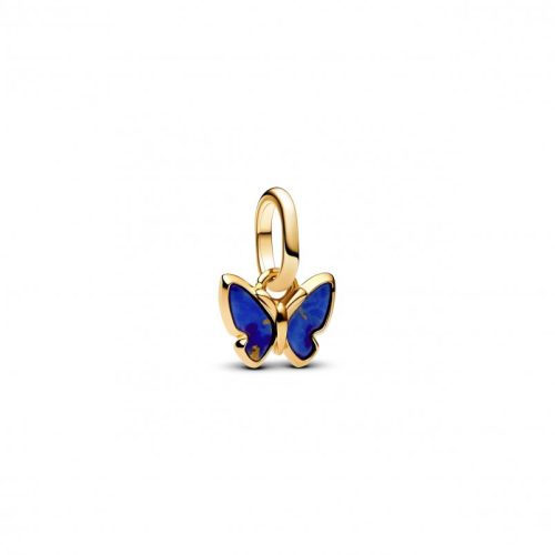 Pandora  - Kék pillangó mini függő charm