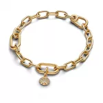 Pandora  - Szikrázó kagyló mini függő charm