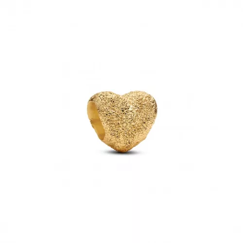 Pandora  - Texturált szív mini charm