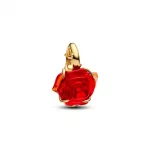 Pandora  - Disney Szépség és a szörnyeteg elvarázsolt rózsa shine charm - 764018C01