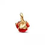 Pandora  - Disney Szépség és a szörnyeteg elvarázsolt rózsa shine charm - 764018C01