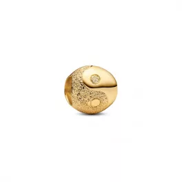 Pandora  - Texturált jin és jang mini charm