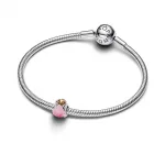 Pandora  - Rózsaszín tulipán charm