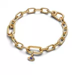 Pandora  - Kék gonosz szem mini függő charm