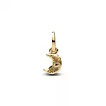 Pandora  - Fehér félhold mini függő charm