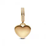 Pandora  - Shine gravírozható szív függő charm - 768761C01