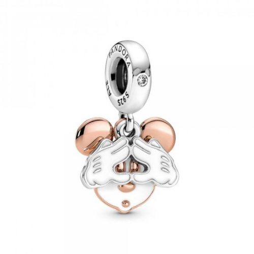 Pandora  - Disney Mickey egér kéttónusú dupla függő charm