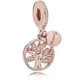 Pandora  - Szikrázó családfa függő charm - 781728CZ