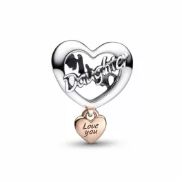 Pandora  - Szeretlek lányom szív charm - 782327C00