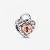 Pandora - Kéttónusú lakat megosztható szív charm - 782505C00