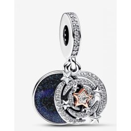 Pandora  - Kéttónusú hullócsillag dupla függő charm - 782975C01