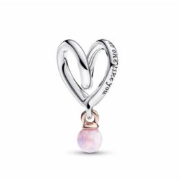 Pandora  - Kéttónusú körülölelő szív charm - 783242C01