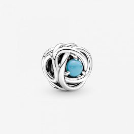 Pandora  - PANDORA TÜRKIZKÉK ÖRÖKKÉVALÓSÁG KÖR DECEMBER CHARM  - 790064C02