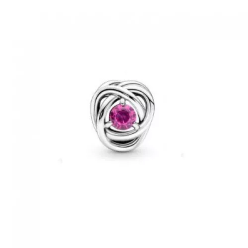 Pandora  - Rózsaszín örökkévalóság kör charm - 790065C05