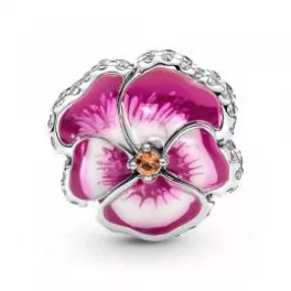 Pandora  - PANDORA TAVASZI RÓZSASZÍN ÁRVÁCSKA CHARM - 790777C01