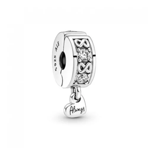 Pandora  - Pandora Moments Örökké család pavé Ezüst Klip - 791151C01